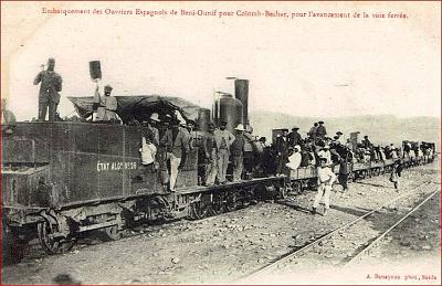 Beni-Ounif-Colomb-Bechar-EmbarquementOuvriersEspagnols