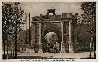 Tebessa-ArcTriompheCaracalla-VueFace