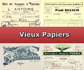 Vieux papiers, Factures, ....